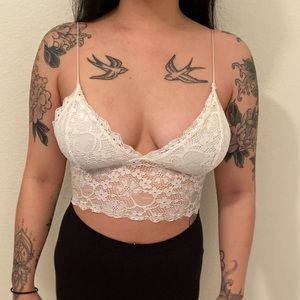 forever 21 lace tank top